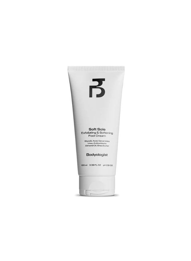 Bodyologist Soft Sole Exfoliating and Softening Foot Cream 100ml - Image 1